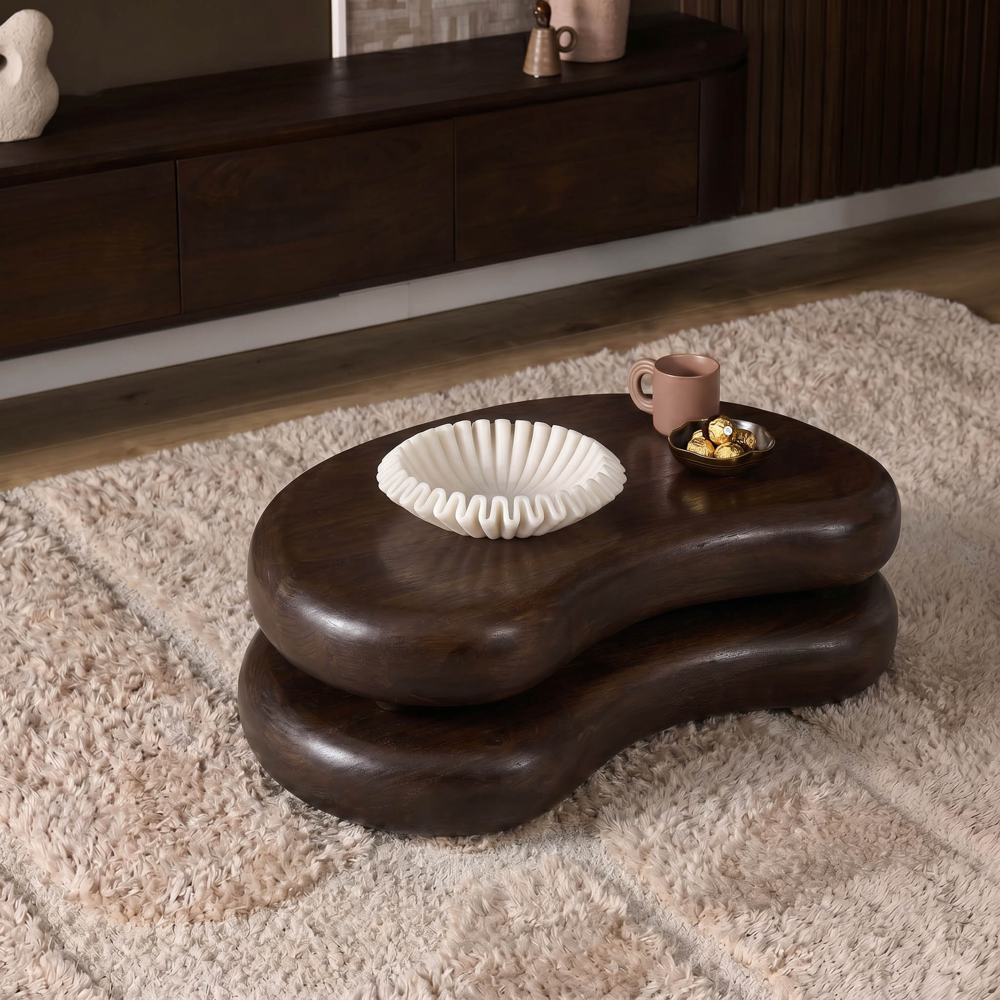 Salontafel Mads Mangohout Bruin 99 cm - Image 1