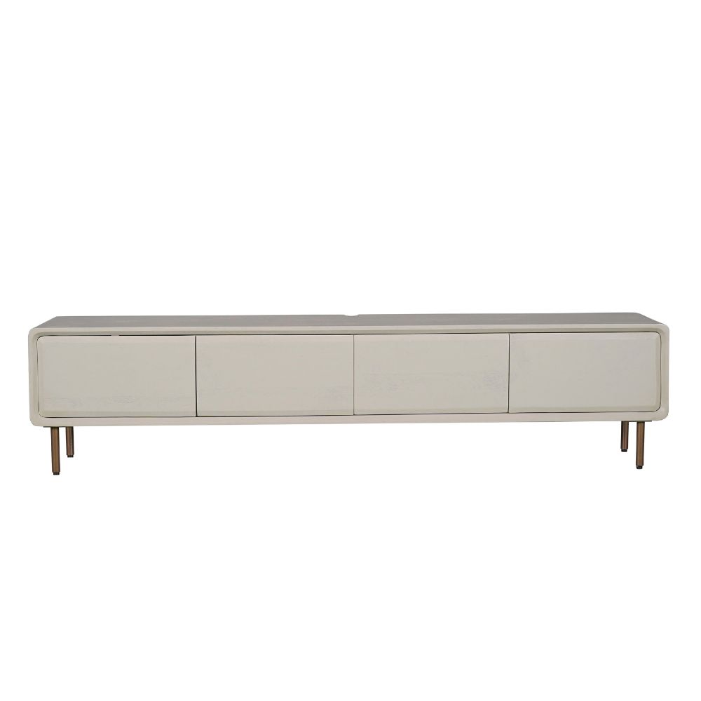 Zwevend tv meubel Allure Zand Mangohout 240 cm - Image 2