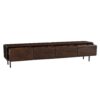 Zwevend tv meubel Allure Bruin Mangohout 200 cm - Image 4