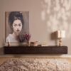 Zwevend tv meubel Allure Bruin Mangohout 240 cm - Image 1