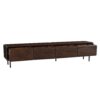 Zwevend tv meubel Allure Bruin Mangohout 240 cm - Image 4