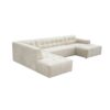 MySofa Ruby U-bank Beige Ottomane L + 2,5 + Lounge R - Image 4