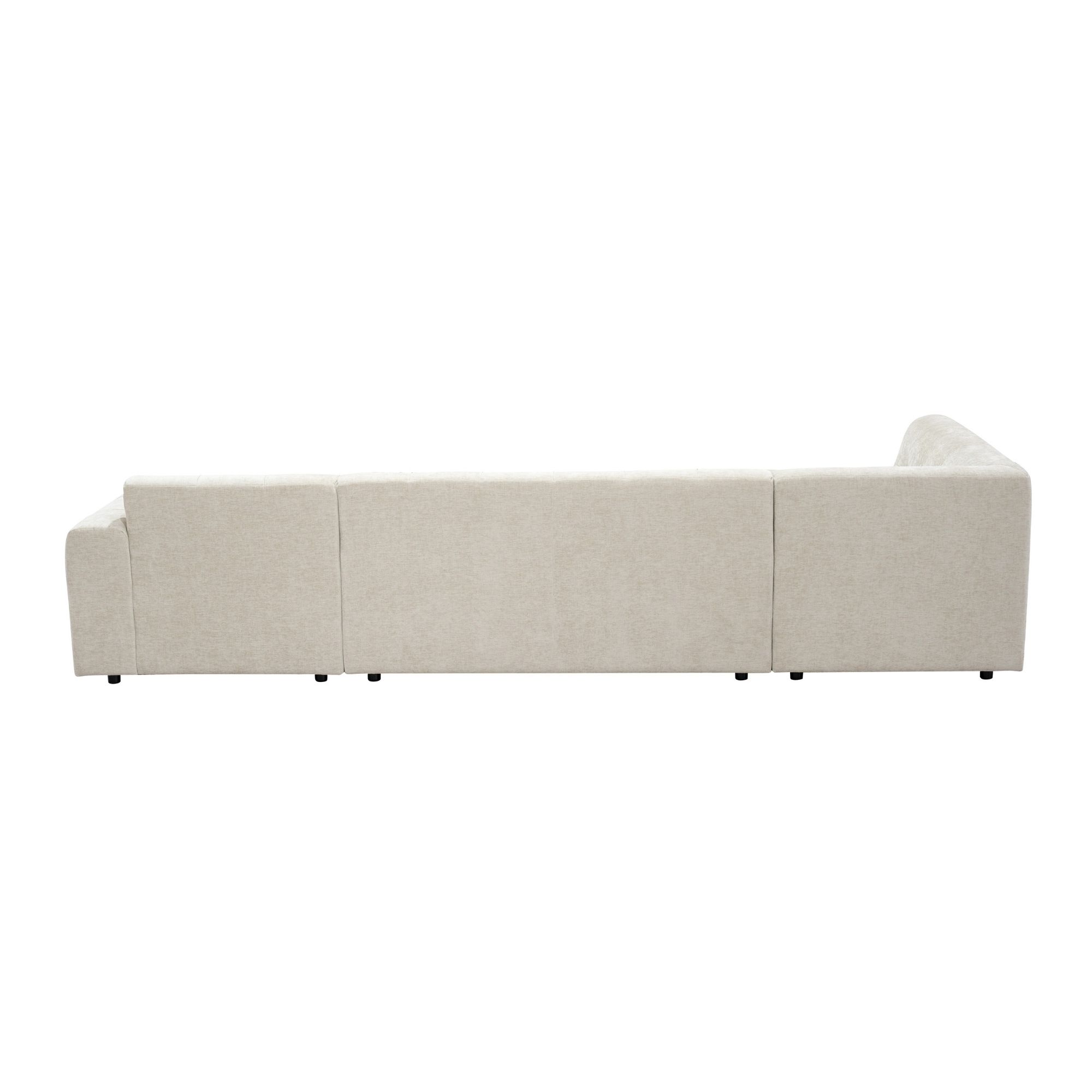 MySofa Ruby U-bank Beige Ottomane L + 2,5 + Lounge R - Image 7