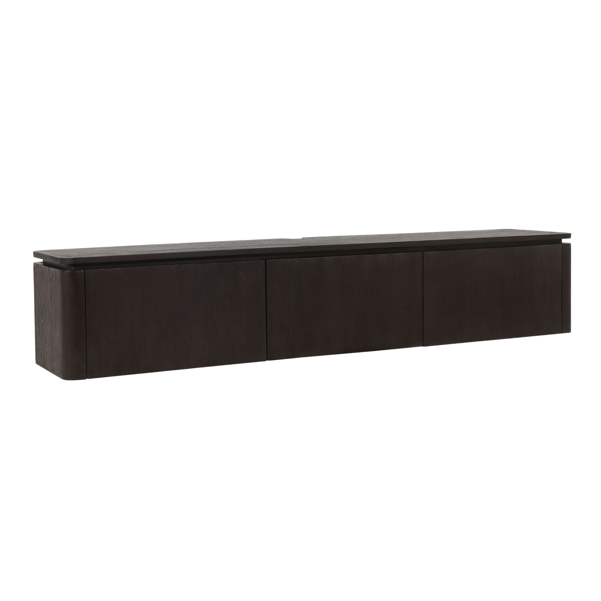 Zwevend tv meubel Dallas Bruin Mangohout 165 cm - Image 4