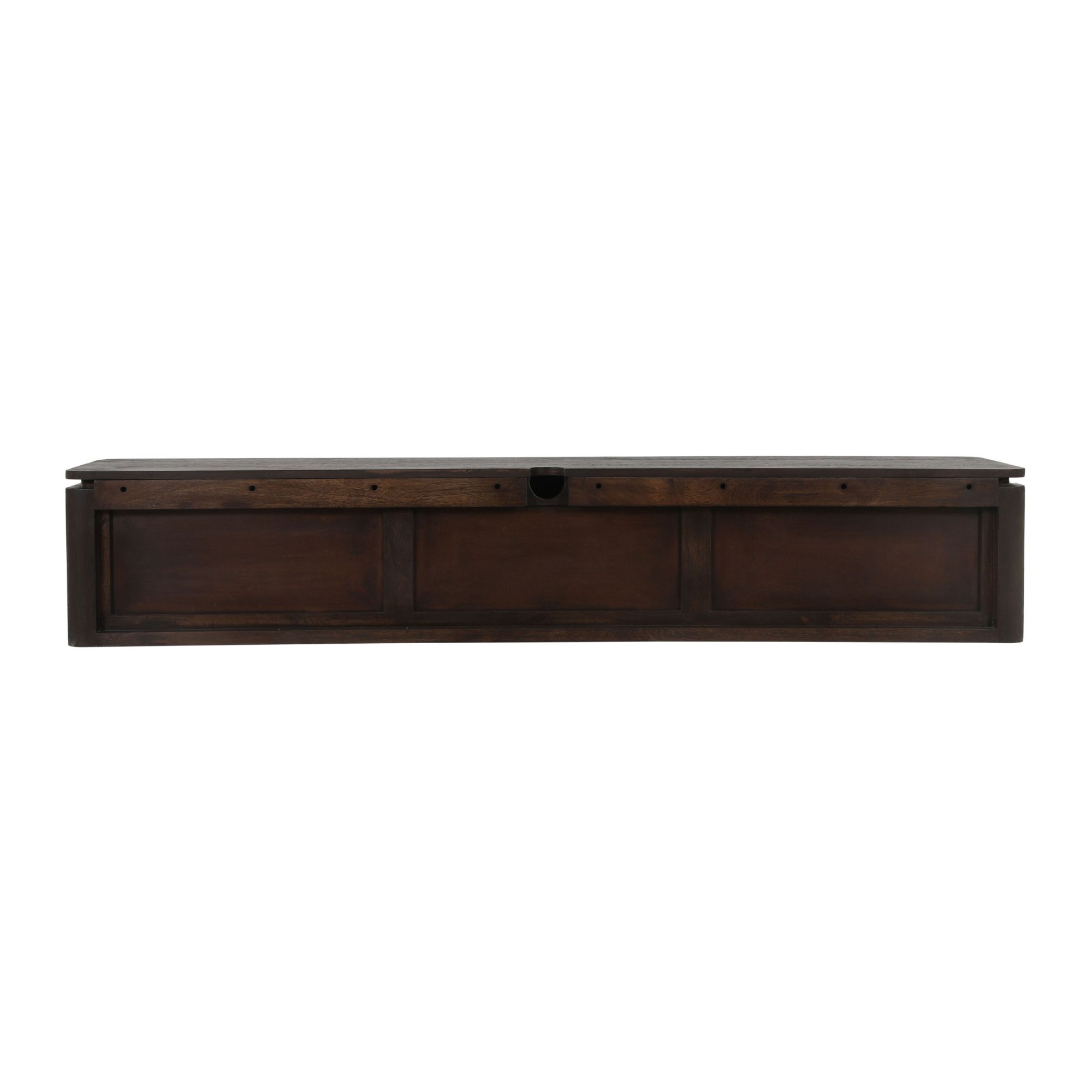 Zwevend tv meubel Dallas Bruin Mangohout 165 cm - Image 5