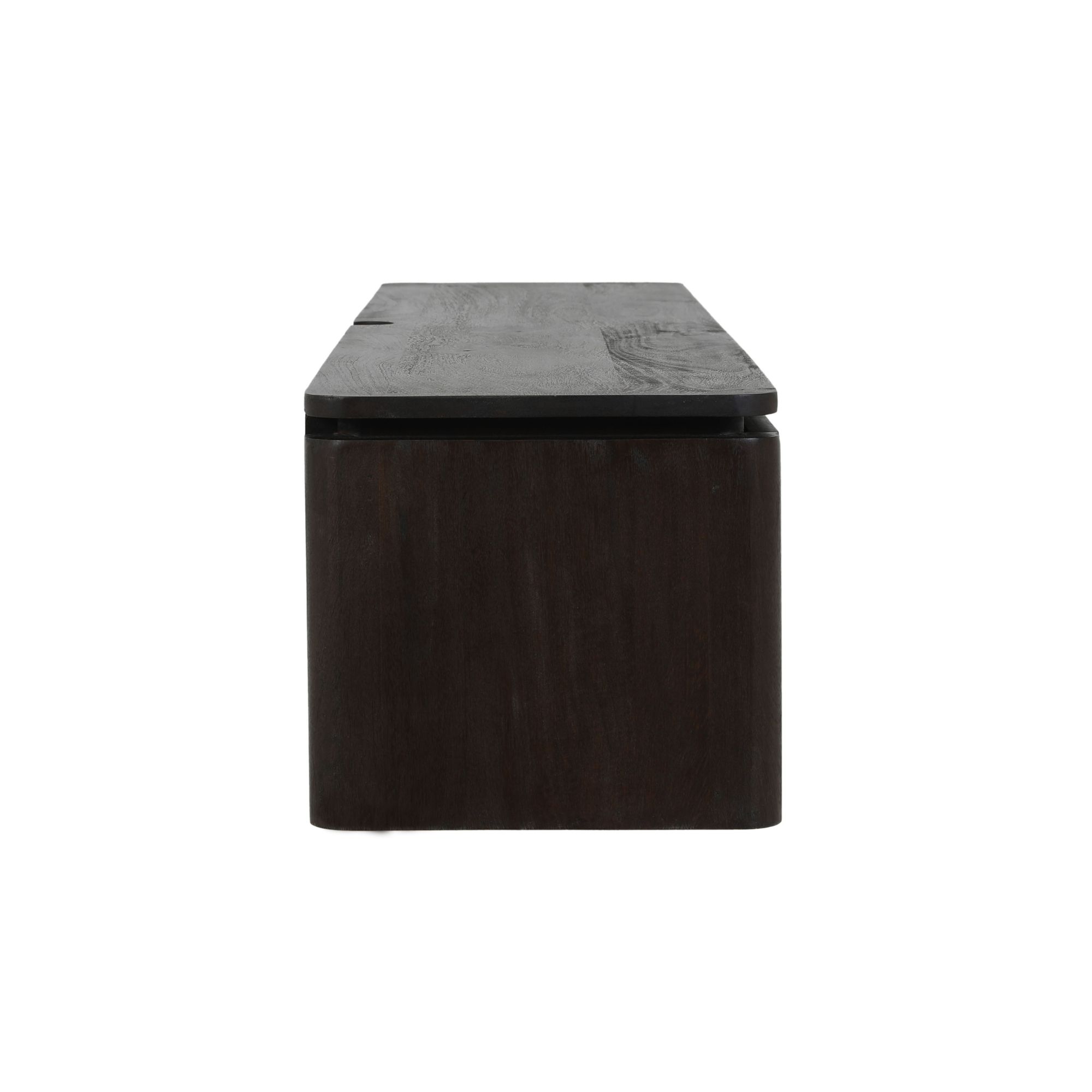 Zwevend tv meubel Dallas Bruin Mangohout 165 cm - Image 6