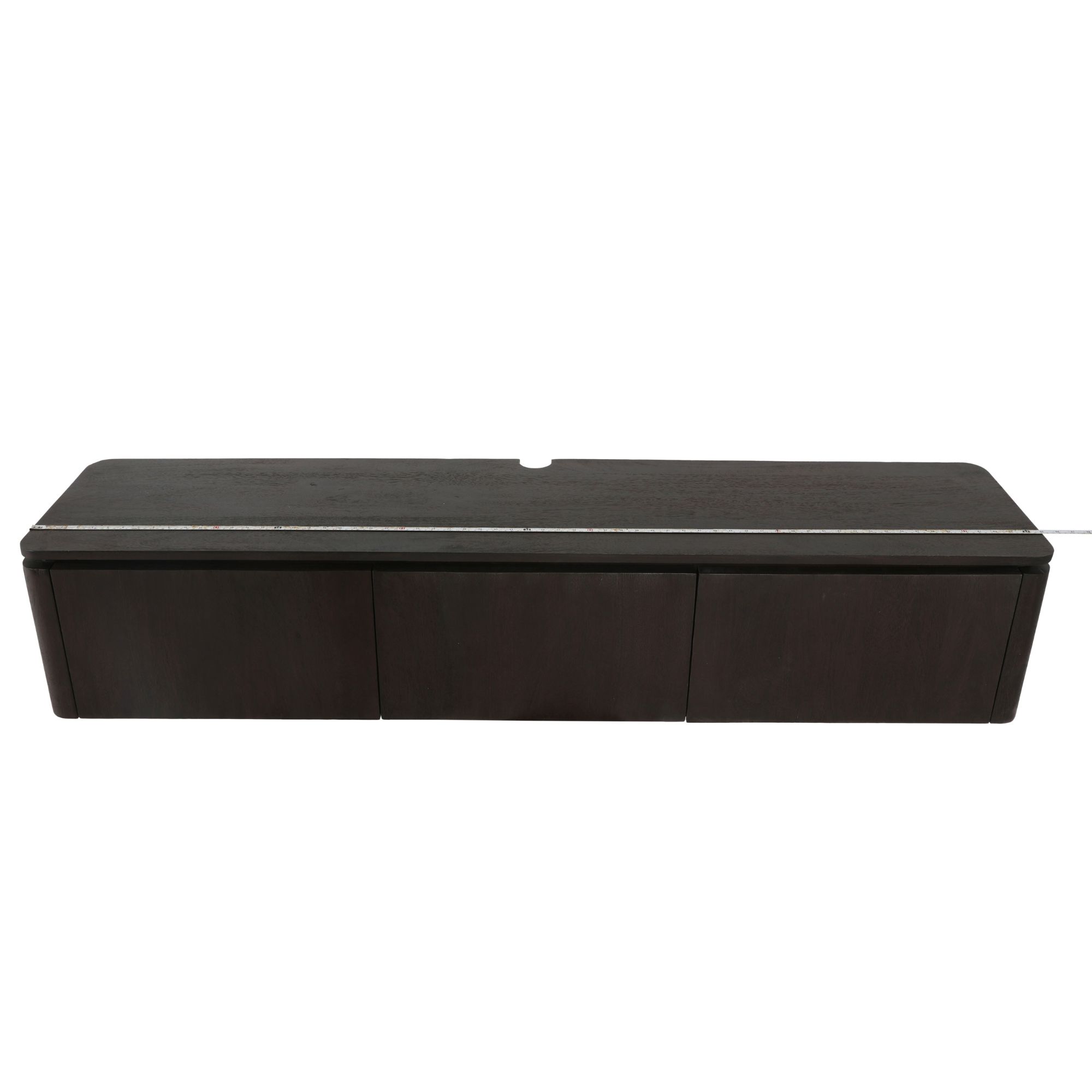 Zwevend tv meubel Dallas Bruin Mangohout 165 cm - Image 7
