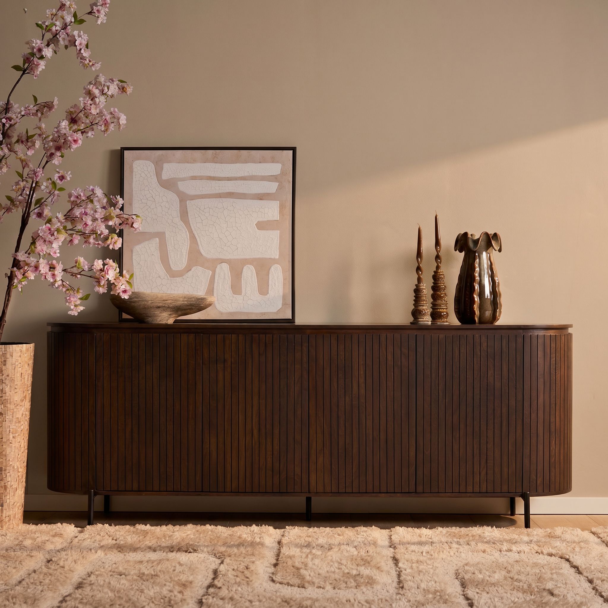 Dressoir Solana Bruin Mangohout 210 cm - Image 1