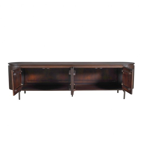 Tv meubel Solana Bruin Mangohout 210 cm - Image 4