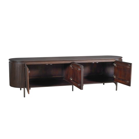 Tv meubel Solana Bruin Mangohout 210 cm - Image 5