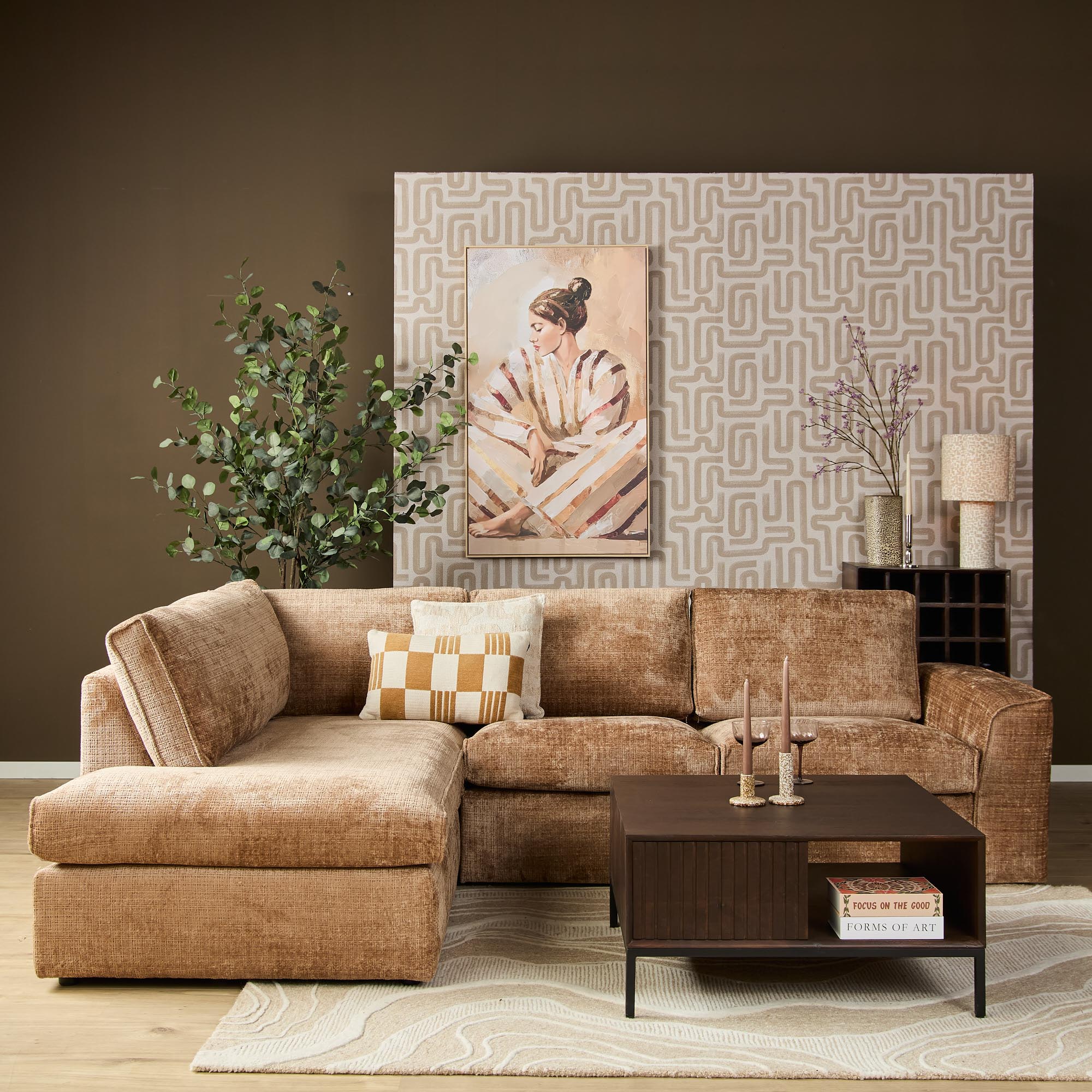 MySofa Teddy Hoekbank Cinnamon Divan Links+2,5 zits - Image 7