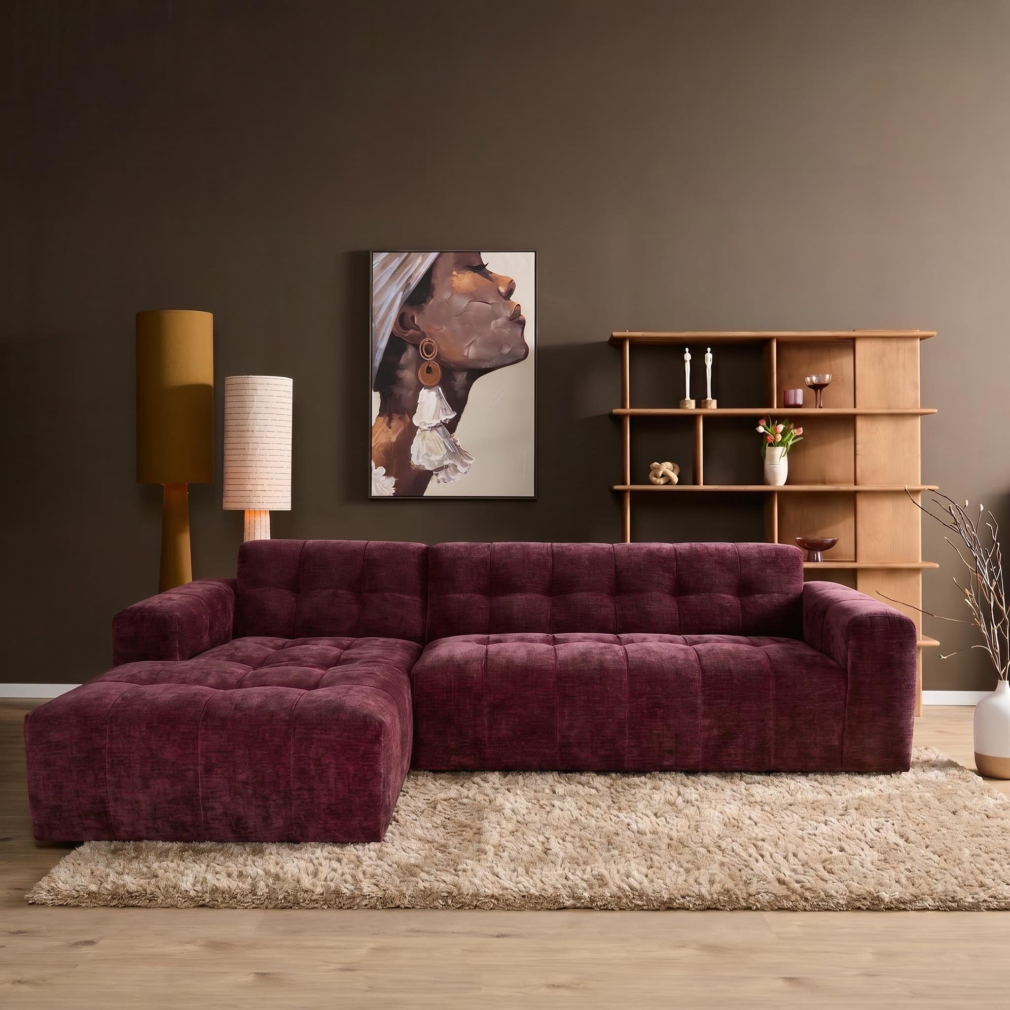 MySofa Ruby Loungebank Paars Lounge L + 2,5 zits AR - Image 1