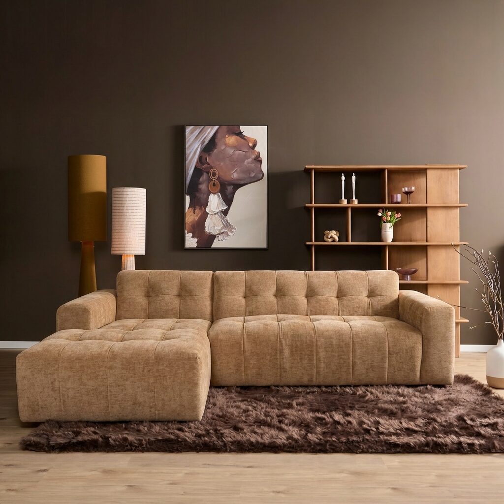 MySofa Ruby Loungebank Camel Lounge L + 2,5 zits AR - Image 1