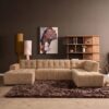 MySofa Ruby U-bank Camel Lounge L + 2,5 + Ottomane R - Image 1