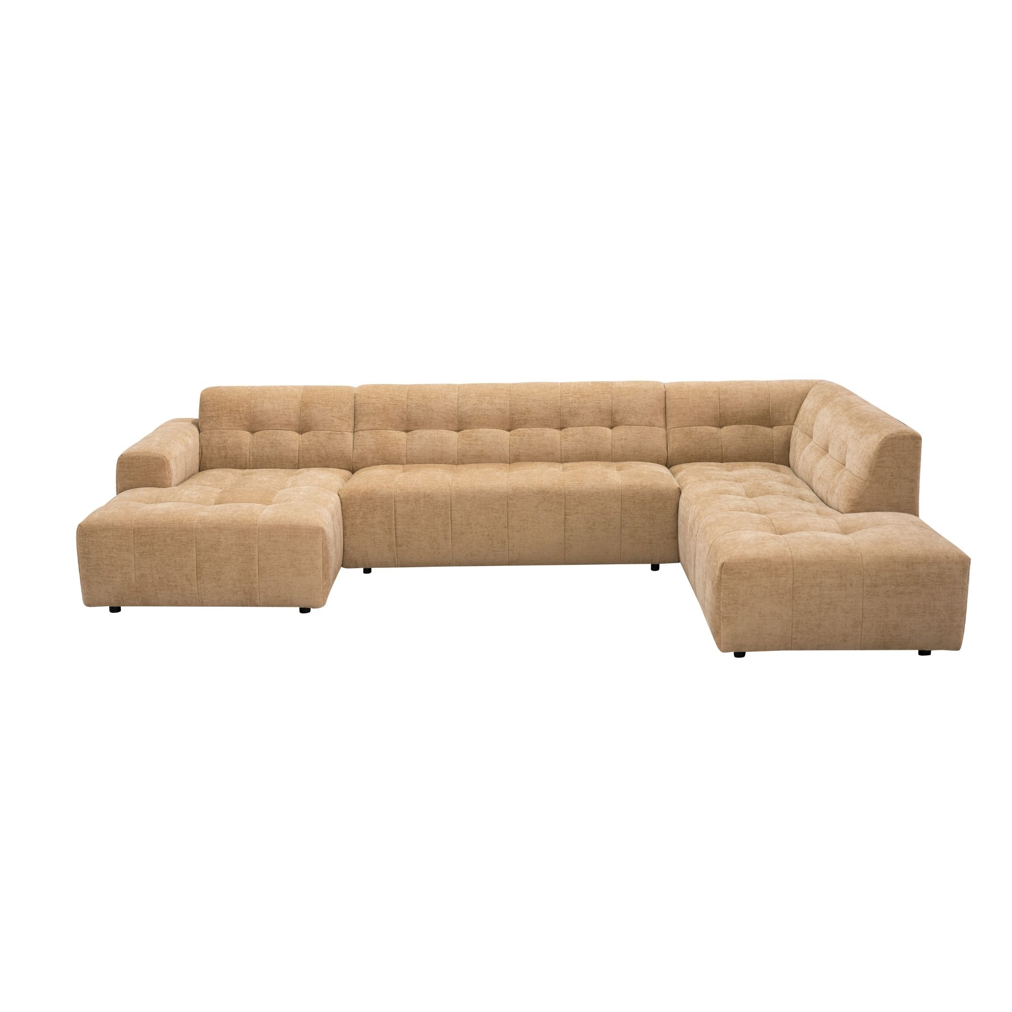 MySofa Ruby U-bank Camel Lounge L + 2,5 + Ottomane R - Image 2