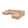 MySofa Ruby U-bank Camel Lounge L + 2,5 + Ottomane R - Image 4