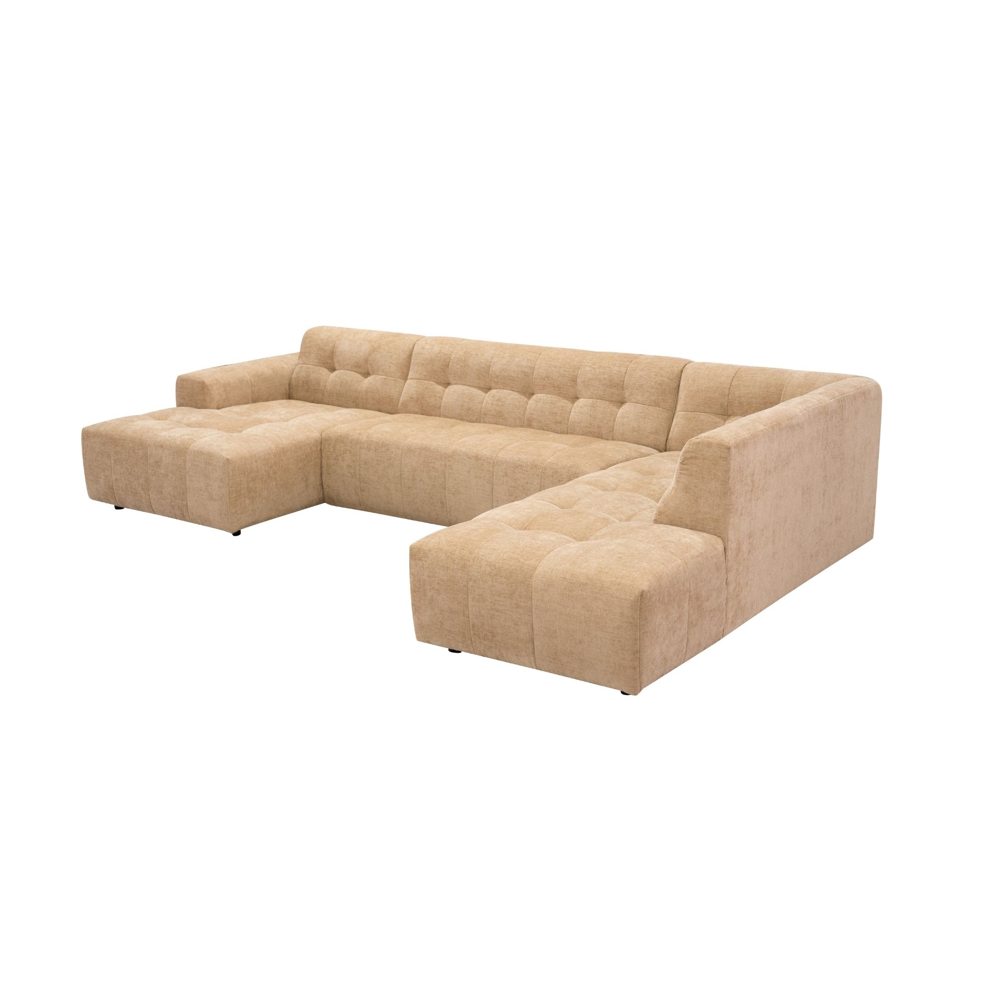 MySofa Ruby U-bank Camel Lounge L + 2,5 + Ottomane R - Image 4