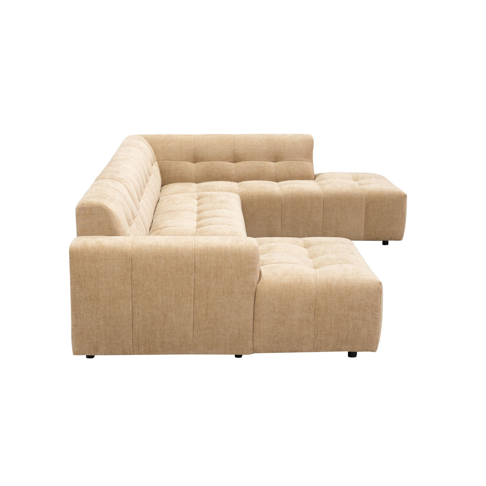 MySofa Ruby U-bank Camel Lounge L + 2,5 + Ottomane R - Image 5