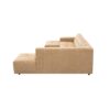MySofa Ruby U-bank Camel Lounge L + 2,5 + Ottomane R - Image 6