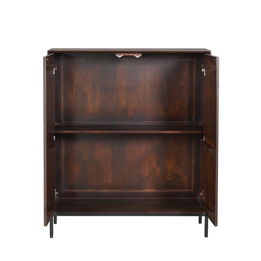 Kabinet kast Madison Bruin Mangohout 100 cm - Image 4