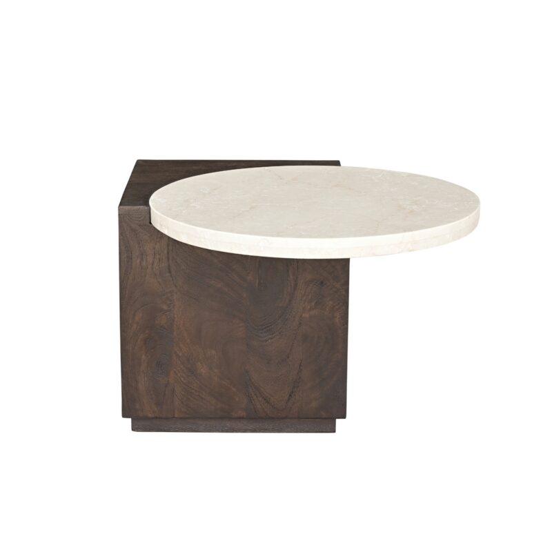 Bijzettafel Numa Bruin Marmer 60 cm - Image 2