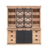 Vitrinekast Fresno Naturel Mangohout 200 cm - Image 2