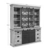 Vitrinekast Fresno Naturel Mangohout 200 cm - Image 6