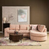 MySofa Alma Hoekbank Roze 2,5 zits+Divan Rechts - Image 1