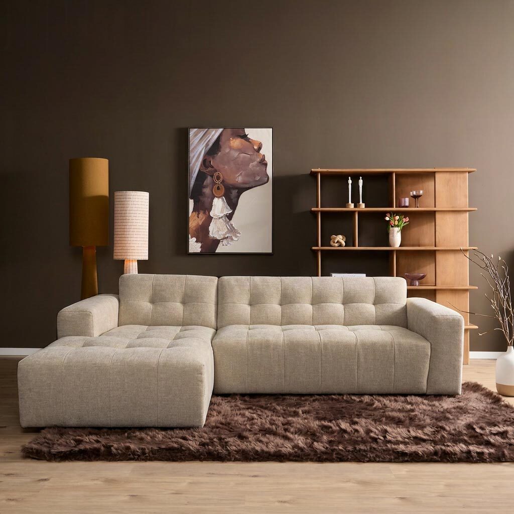 MySofa Ruby Loungebank Beige Lounge L + 2,5 zits AR - Image 1
