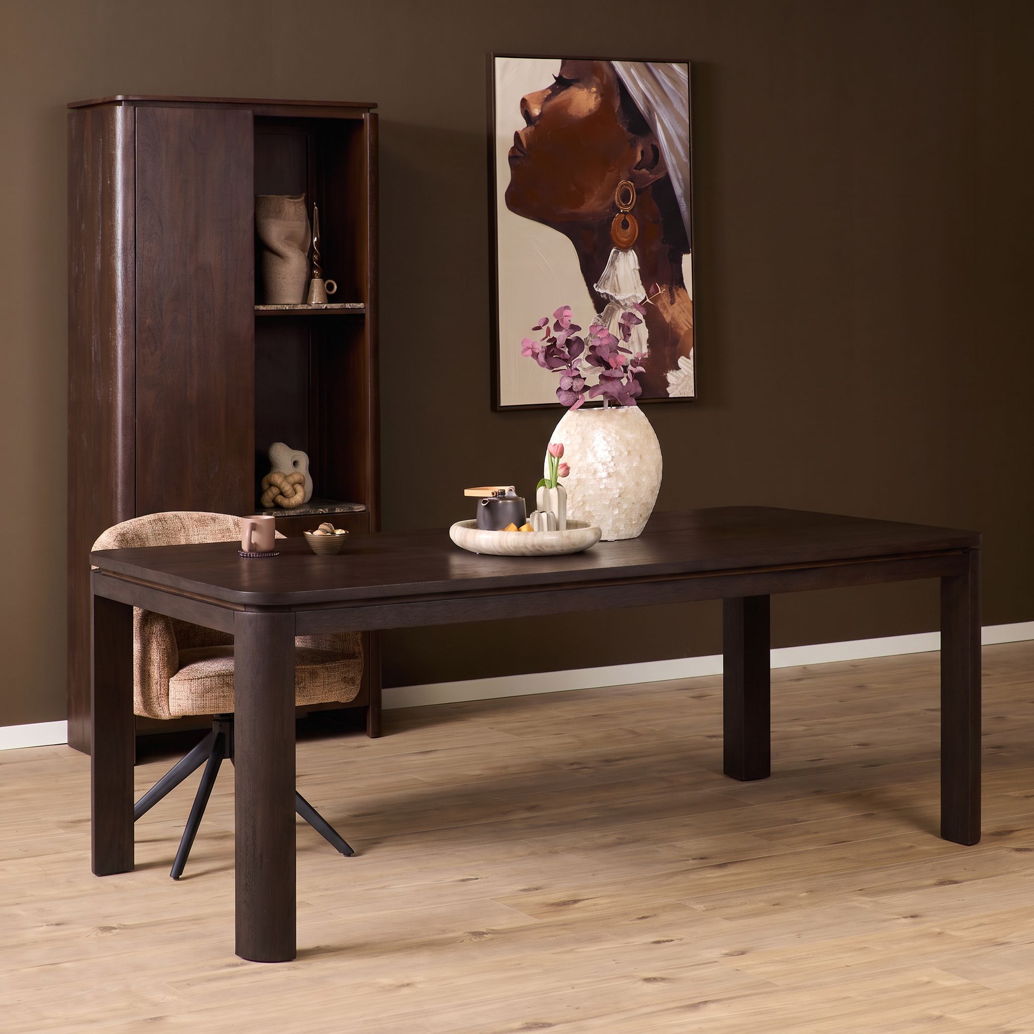 Eettafel Dallas Bruin Mangohout 200 cm - Image 1