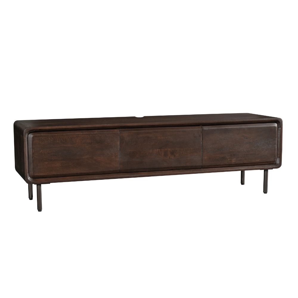 Zwevend tv meubel Allure Bruin Mangohout 160 cm - Image 3