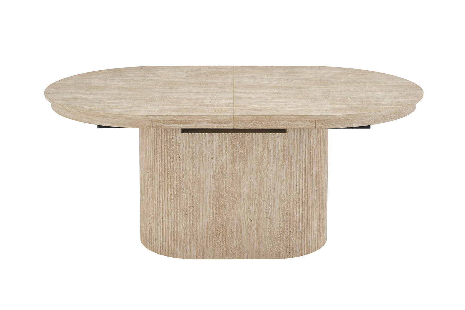Image 6 for NEW - Uitschuifbare tafel Lagos 180-220 cm Ovaal Decor Travertin Beige