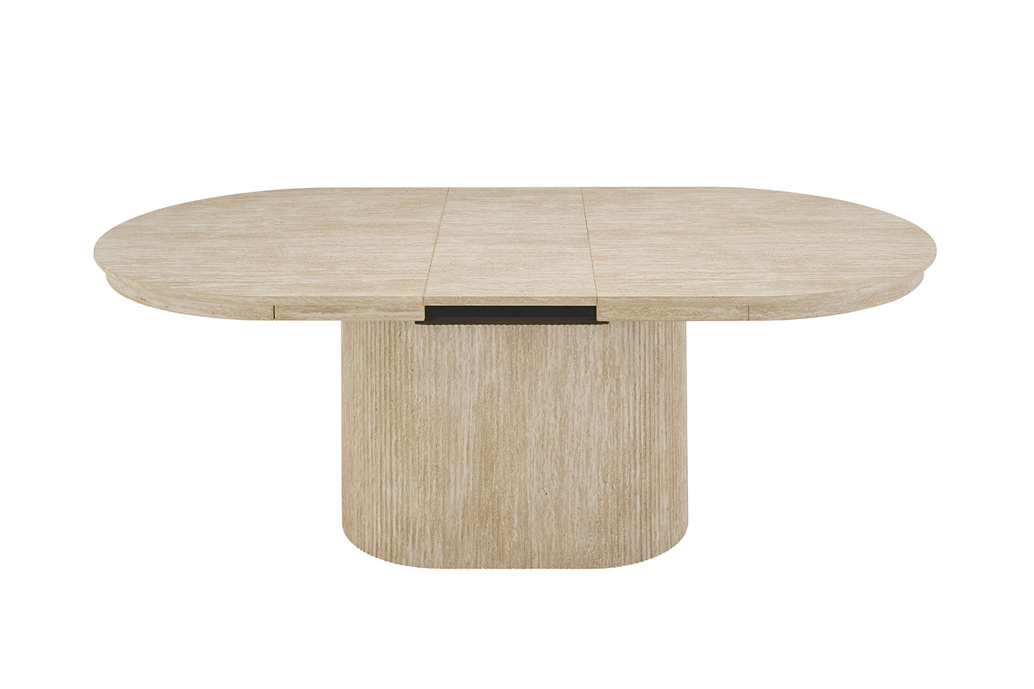 Image 8 for NEW - Uitschuifbare tafel Lagos 180-220 cm Ovaal Decor Travertin Beige