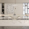 Image 1 for NEW - Tafel Noa 180x90 cm Deens Ovaal Baroque Beige - Grijs Voet