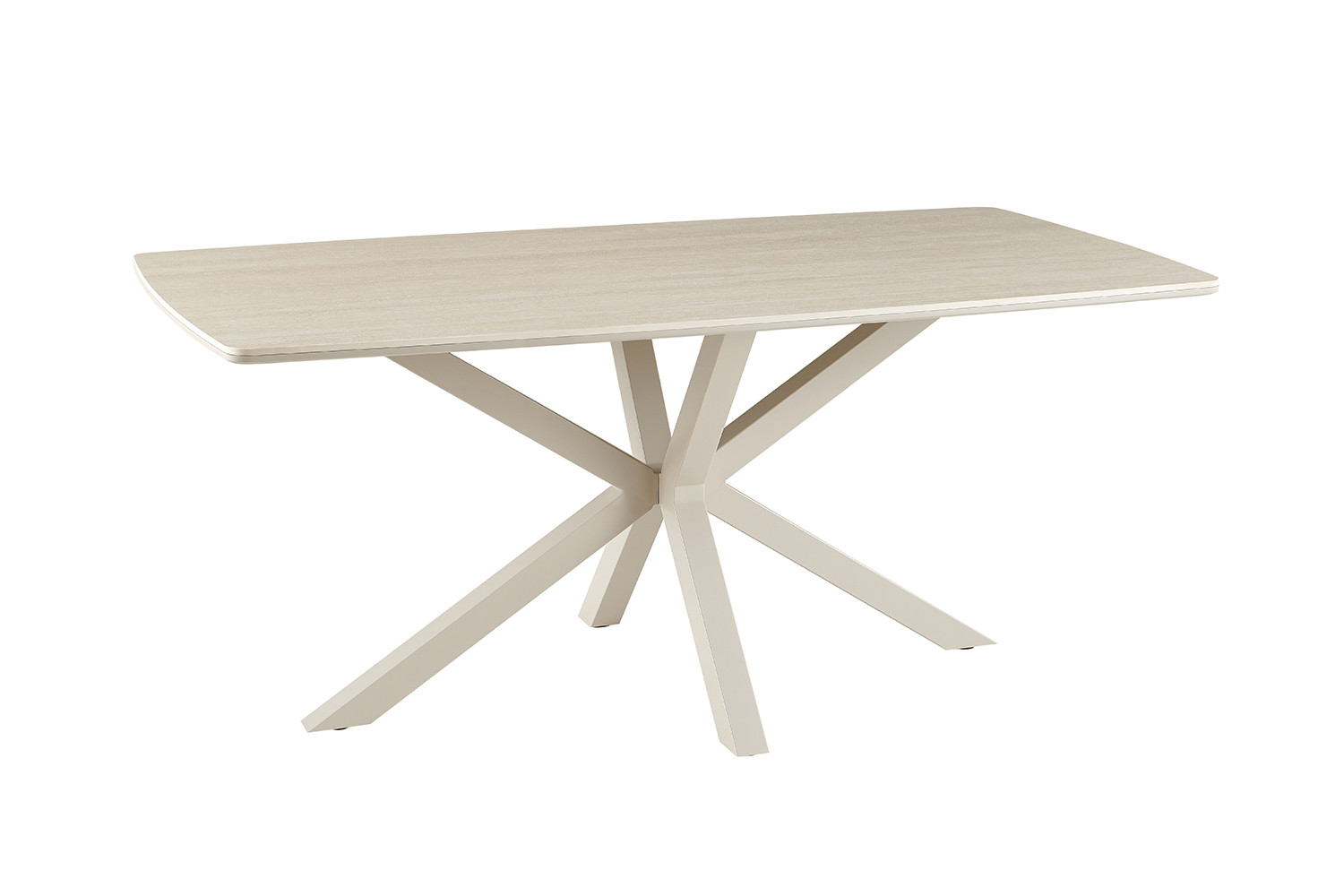 Image 5 for NEW - Tafel Noa 180x90 cm Deens Ovaal Baroque Beige - Grijs Voet