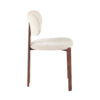 Image 6 for NEW - Stoel Jade Walnoot - Stof Fabb Raven 24 Beige