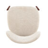 Image 9 for NEW - Stoel Jade Walnoot - Stof Fabb Raven 24 Beige