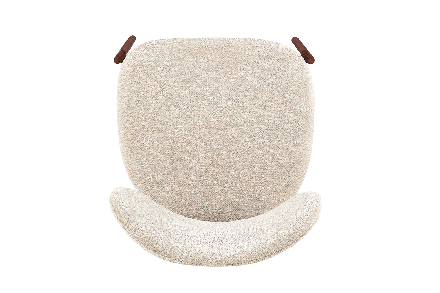 Image 9 for NEW - Stoel Jade Walnoot - Stof Fabb Raven 24 Beige