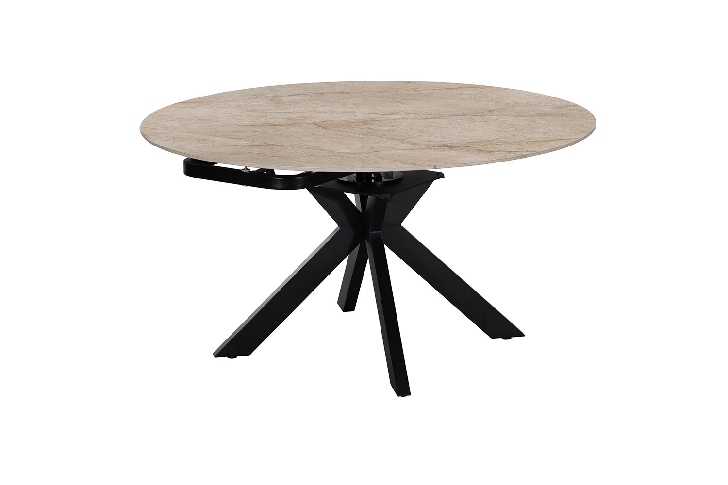 Image 6 for NEW - Uitschuifbare tafel Athena Rond 140-140x90 cm steen Shakspear Beige
