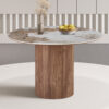 Image 3 for NEW - Tafel Evora 120 cm Rond Glanzend Steen Pandora
