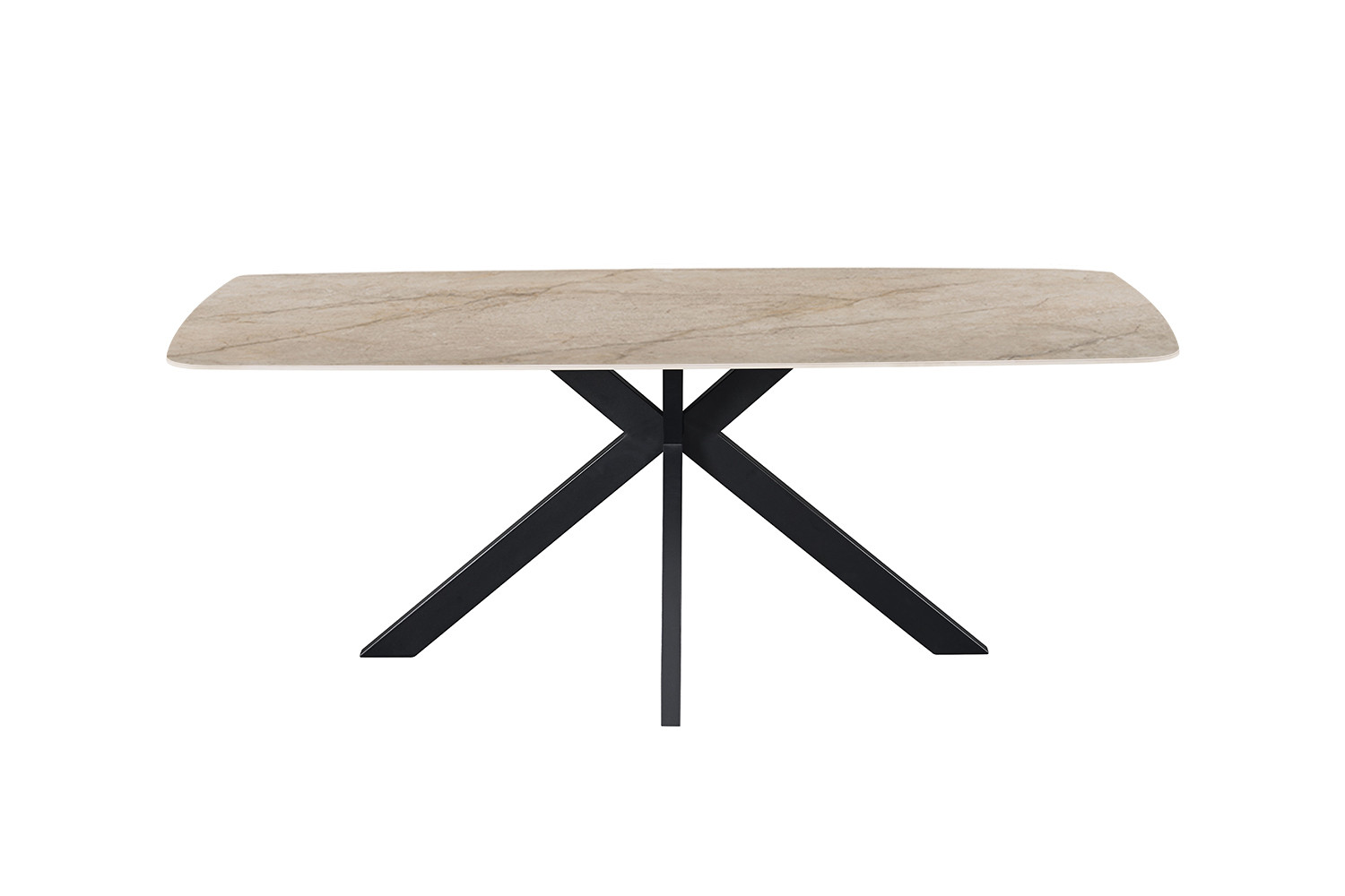 Image 4 for NEW - Tafel Apollo 200 cm Deens Ovaal Glanzend Steen Shakespear Beige