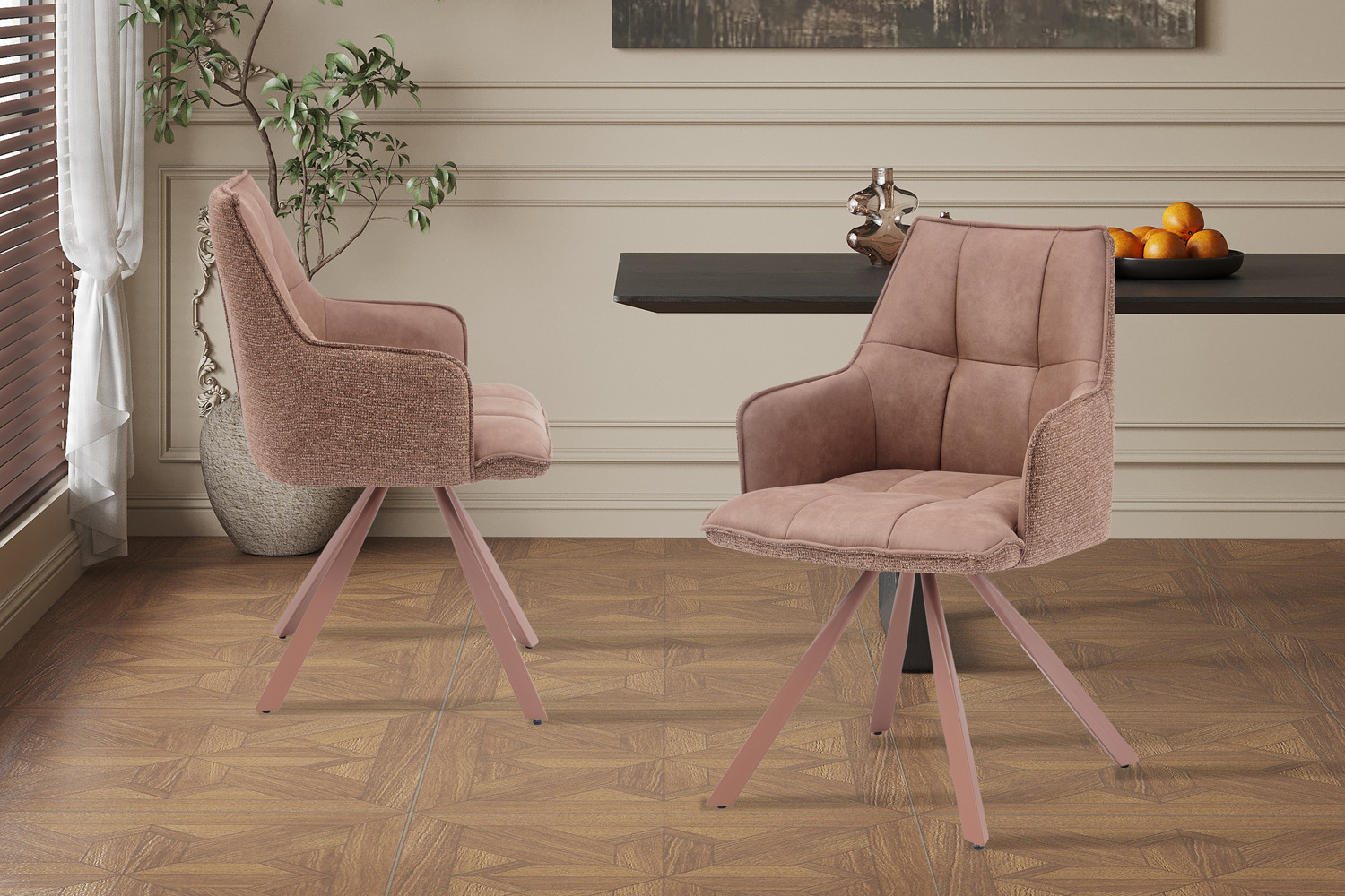 Image 1 for NEW - Stoel Solenne Draaibaar tot 0 Ote Jonah 251 & Present 182 Roze