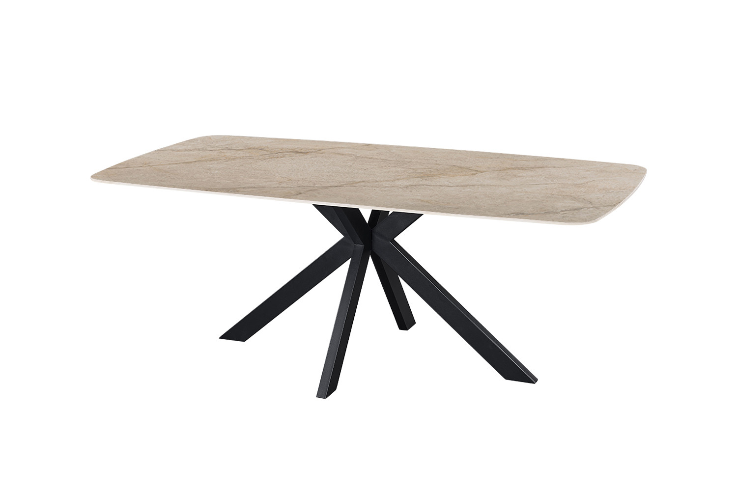 Image 5 for NEW - Tafel Apollo 200 cm Deens Ovaal Glanzend Steen Shakespear Beige