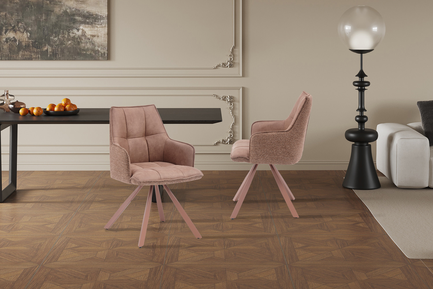 Image 2 for NEW - Stoel Solenne Draaibaar tot 0 Ote Jonah 251 & Present 182 Roze